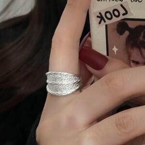 NEW Light luxury and texture 925 sterling silver ring